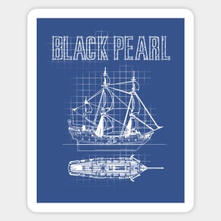 Black Pearl Blueprint Sticker